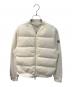 MONCLER（モンクレール）の古着「MAGLIA APERTA CON ZIP UP CARDIGAN」｜アイボリー