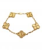 VAN CLEEF & ARPELSヴァンクリーフ＆アーペル）の古着「Vintage Alhambra Guilloché 5-Motif Bracelet/ヴィンテージアルハンブラ ギョーシェ 5P ブレスレット/ARP3JK00」