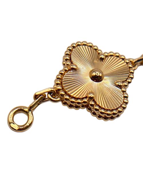 VAN CLEEF & ARPELS（ヴァンクリーフ＆アーペル）VAN CLEEF & ARPELS Vintage Alhambra Guilloché 5-Motif Bracelet/ヴィンテージアルハンブラ ギョーシェ 5P ブレスレット/ARP3JK00 サイズ:ヴィンテージ/の古着・服飾アイテム
