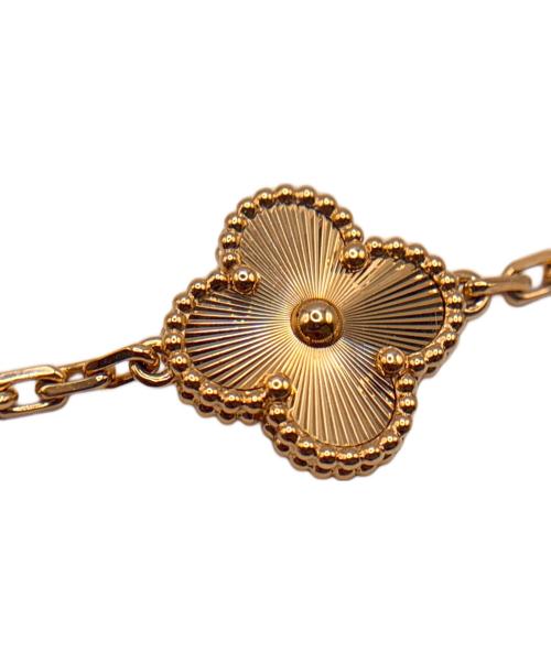 VAN CLEEF & ARPELS（ヴァンクリーフ＆アーペル）VAN CLEEF & ARPELS Vintage Alhambra Guilloché 5-Motif Bracelet/ヴィンテージアルハンブラ ギョーシェ 5P ブレスレット/ARP3JK00 サイズ:ヴィンテージ/の古着・服飾アイテム
