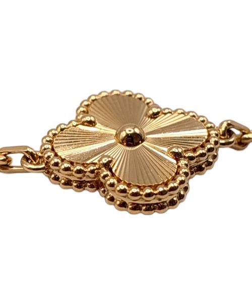 VAN CLEEF & ARPELS（ヴァンクリーフ＆アーペル）VAN CLEEF & ARPELS Vintage Alhambra Guilloché 5-Motif Bracelet/ヴィンテージアルハンブラ ギョーシェ 5P ブレスレット/ARP3JK00 サイズ:ヴィンテージ/の古着・服飾アイテム