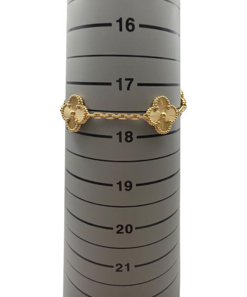 VAN CLEEF & ARPELS（ヴァンクリーフ＆アーペル）VAN CLEEF & ARPELS Vintage Alhambra Guilloché 5-Motif Bracelet/ヴィンテージアルハンブラ ギョーシェ 5P ブレスレット/ARP3JK00 サイズ:ヴィンテージ/の古着・服飾アイテム