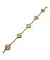 VAN CLEEF & ARPELS Vintage Alhambra Guilloché 5-Motif Bracelet/ヴィンテージアルハンブラ ギョーシェ 5P ブレスレット/ARP3JK00 サイズ:ヴィンテージ/：1400000円