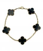 VAN CLEEF & ARPELSヴァンクリーフ＆アーペル）の古着「ヴィンテージアルハンブラ 5P オニキス ブレスレット」