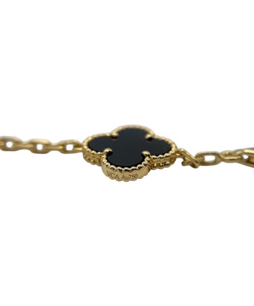 VAN CLEEF & ARPELS（ヴァンクリーフ＆アーペル）VAN CLEEF & ARPELS (ヴァンクリーフ＆アーペル) ヴィンテージアルハンブラ 5P オニキス ブレスレット サイズ:ヴィンテージの古着・服飾アイテム