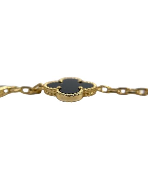VAN CLEEF & ARPELS（ヴァンクリーフ＆アーペル）VAN CLEEF & ARPELS (ヴァンクリーフ＆アーペル) ヴィンテージアルハンブラ 5P オニキス ブレスレット サイズ:ヴィンテージの古着・服飾アイテム