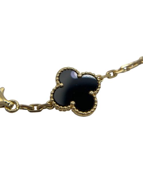 VAN CLEEF & ARPELS（ヴァンクリーフ＆アーペル）VAN CLEEF & ARPELS (ヴァンクリーフ＆アーペル) ヴィンテージアルハンブラ 5P オニキス ブレスレット サイズ:ヴィンテージの古着・服飾アイテム