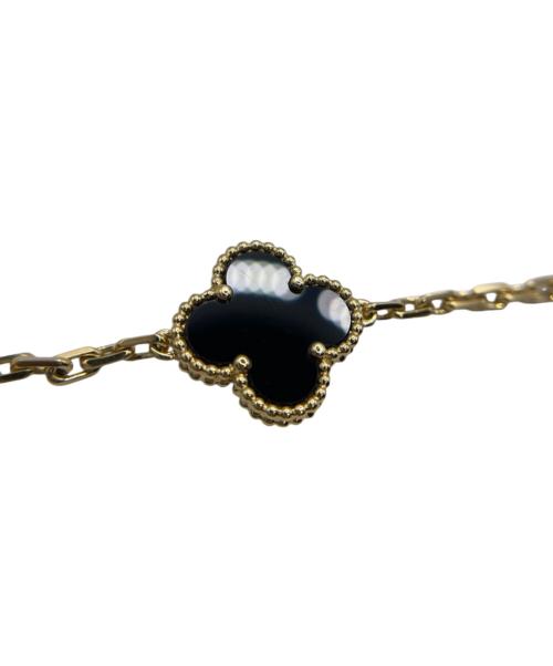 VAN CLEEF & ARPELS（ヴァンクリーフ＆アーペル）VAN CLEEF & ARPELS (ヴァンクリーフ＆アーペル) ヴィンテージアルハンブラ 5P オニキス ブレスレット サイズ:ヴィンテージの古着・服飾アイテム