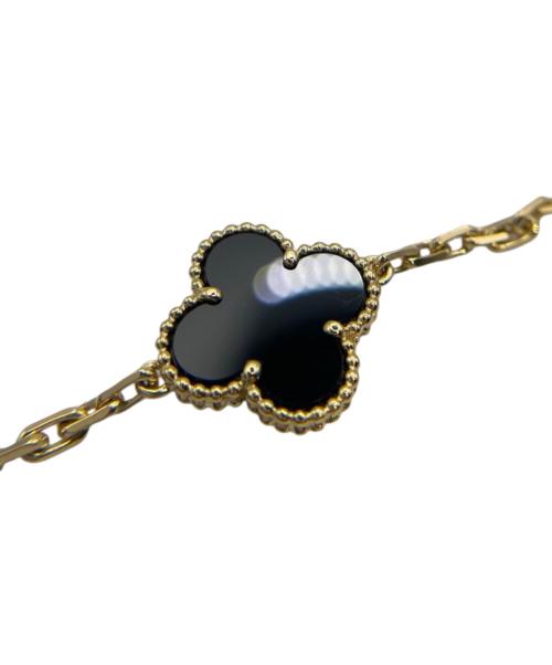VAN CLEEF & ARPELS（ヴァンクリーフ＆アーペル）VAN CLEEF & ARPELS (ヴァンクリーフ＆アーペル) ヴィンテージアルハンブラ 5P オニキス ブレスレット サイズ:ヴィンテージの古着・服飾アイテム