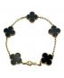 VAN CLEEF & ARPELS (ヴァンクリーフ＆アーペル) ヴィンテージアルハンブラ 5P オニキス ブレスレット サイズ:ヴィンテージ：750000円