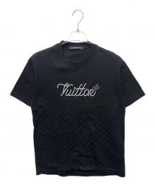 LOUIS VUITTON（ルイ ヴィトン）の古着「ビーズデザイン クルーネック Tシャツ」｜ブラック