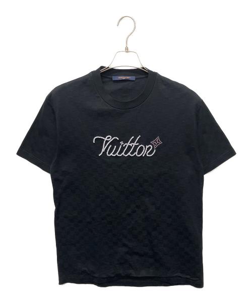 LOUIS VUITTON（ルイ ヴィトン）LOUIS VUITTON (ルイ ヴィトン) ビーズデザイン クルーネック Tシャツ ブラック サイズ:Ｓの古着・服飾アイテム