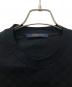 中古・古着 LOUIS VUITTON (ルイ ヴィトン) ビーズデザイン クルーネック Tシャツ ブラック サイズ:Ｓ：100000円
