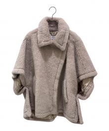 MaxMara（マックスマーラ）の古着「テディベアケープポンチョ」｜ベージュ