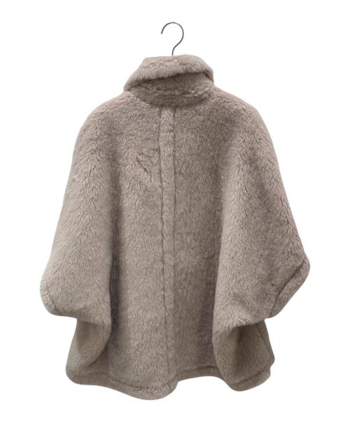 MaxMara（マックスマーラ）MaxMara (マックスマーラ) テディベアケープポンチョ ベージュ サイズ:-の古着・服飾アイテム