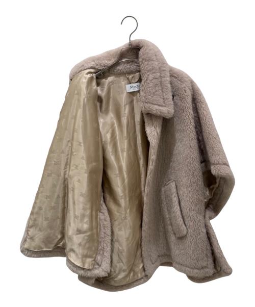 MaxMara（マックスマーラ）MaxMara (マックスマーラ) テディベアケープポンチョ ベージュ サイズ:-の古着・服飾アイテム