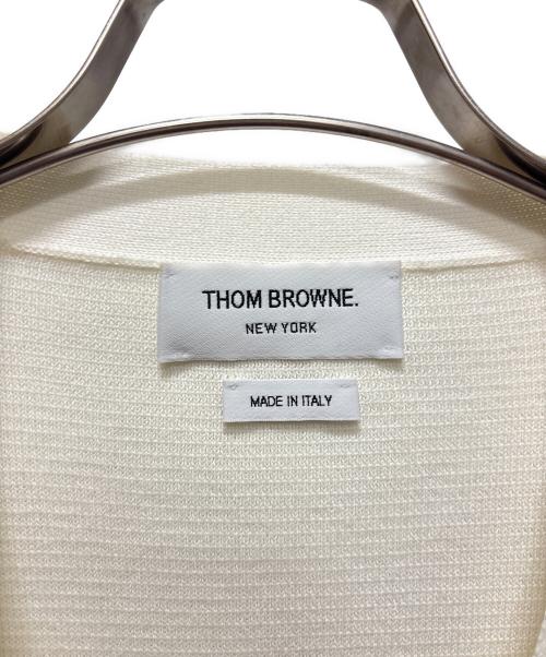 Thom Browne（トムブラウン）Thom Browne (トムブラウン) コットンカーディガン ホワイト サイズ:42の古着・服飾アイテム