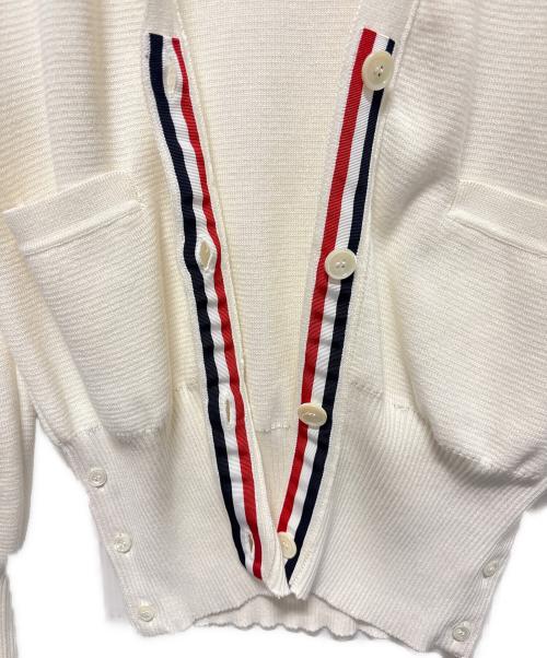 Thom Browne（トムブラウン）Thom Browne (トムブラウン) コットンカーディガン ホワイト サイズ:42の古着・服飾アイテム