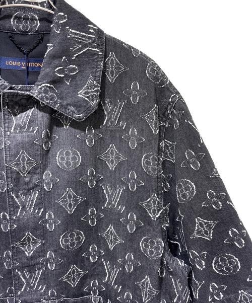 LOUIS VUITTON（ルイ ヴィトン）LOUIS VUITTON (ルイ ヴィトン) モノグラムデニムショートスリーブシャツ グレー サイズ:XLの古着・服飾アイテム