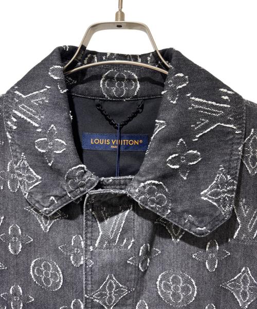 LOUIS VUITTON（ルイ ヴィトン）LOUIS VUITTON (ルイ ヴィトン) モノグラムデニムショートスリーブシャツ グレー サイズ:XLの古着・服飾アイテム