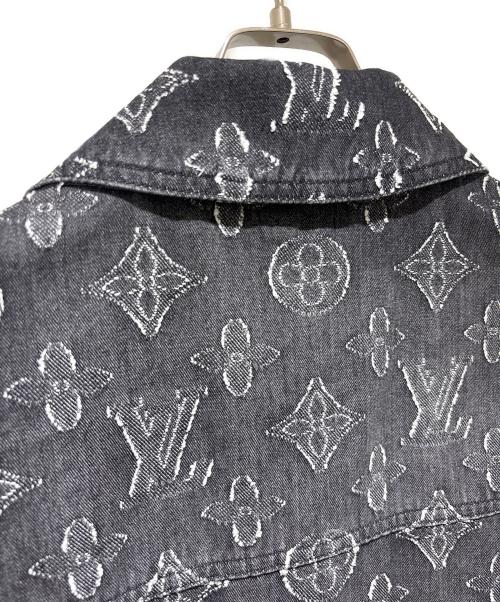 LOUIS VUITTON（ルイ ヴィトン）LOUIS VUITTON (ルイ ヴィトン) モノグラムデニムショートスリーブシャツ グレー サイズ:XLの古着・服飾アイテム