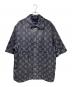 LOUIS VUITTON（ルイ ヴィトン）の古着「モノグラムデニムショートスリーブシャツ」｜グレー