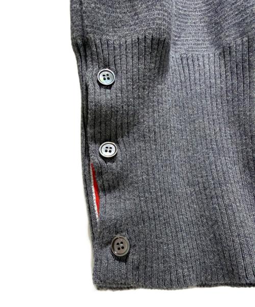 Thom Browne（トムブラウン）Thom Browne Milano Stitch Cotton Crepe 4-Bar Pullover/ミラノ ステッチ コットン クレープ 4-BAR プルオーバー/FKA239A-00219035 グレー サイズ:42の古着・服飾アイテム