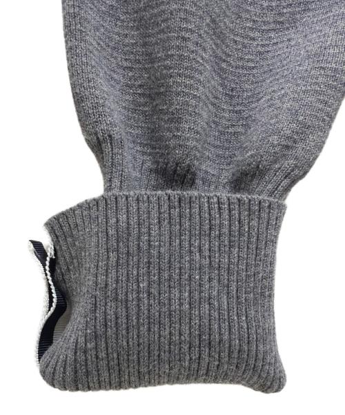 Thom Browne（トムブラウン）Thom Browne Milano Stitch Cotton Crepe 4-Bar Pullover/ミラノ ステッチ コットン クレープ 4-BAR プルオーバー/FKA239A-00219035 グレー サイズ:42の古着・服飾アイテム