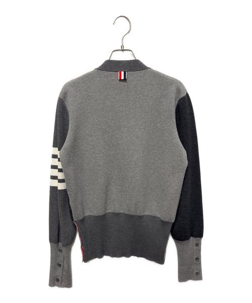 Thom Browne（トムブラウン）Thom Browne (トムブラウン) 4Barカーディガン グレー サイズ:42の古着・服飾アイテム