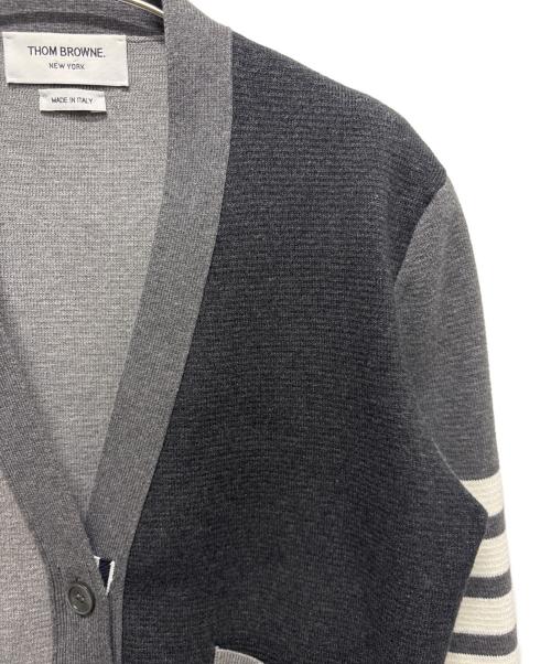 Thom Browne（トムブラウン）Thom Browne (トムブラウン) 4Barカーディガン グレー サイズ:42の古着・服飾アイテム