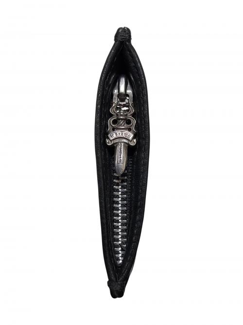 CHROME HEARTS（クロムハーツ）CHROME HEARTS (クロムハーツ) ZPR CHNG PURSE/ジッパーチェンジパース ブラックの古着・服飾アイテム