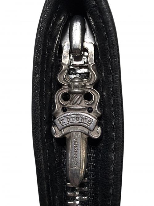 CHROME HEARTS（クロムハーツ）CHROME HEARTS (クロムハーツ) ZPR CHNG PURSE/ジッパーチェンジパース ブラックの古着・服飾アイテム
