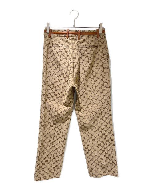 GUCCI（グッチ）GUCCI (グッチ) ホースビットGGジャガードパンツ ベージュ サイズ:40の古着・服飾アイテム