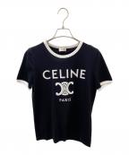 CELINEセリーヌ）の古着「CELINE PARIS Tシャツ / コットンジャージー」｜ブラック