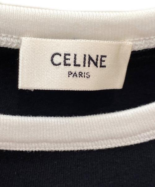 CELINE（セリーヌ）CELINE (セリーヌ) CELINE PARIS Tシャツ / コットンジャージー ブラック サイズ:XSの古着・服飾アイテム