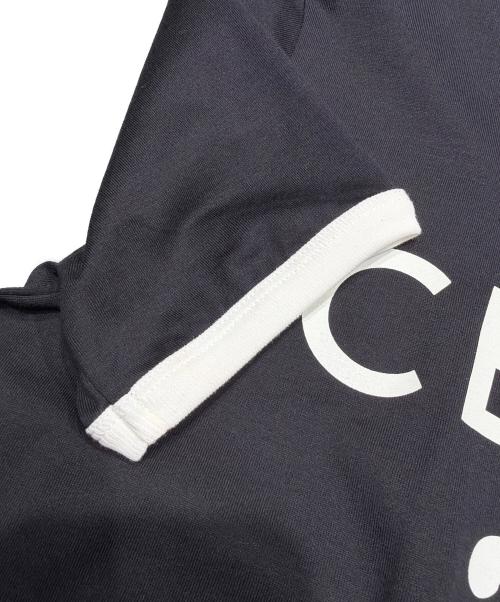 CELINE（セリーヌ）CELINE (セリーヌ) CELINE PARIS Tシャツ / コットンジャージー ブラック サイズ:XSの古着・服飾アイテム