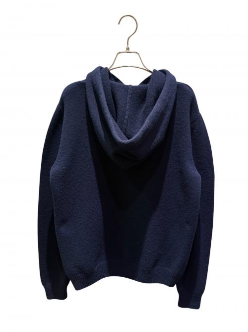 CELINE（セリーヌ）CELINE (セリーヌ) ミニトリオンフ刺繍ニットパーカー ネイビー サイズ:Mの古着・服飾アイテム