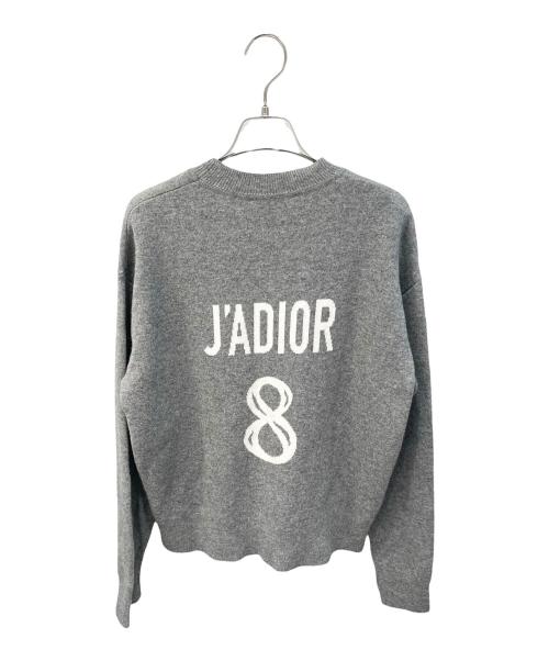 Christian Dior（クリスチャン ディオール）Christian Dior (クリスチャン ディオール) J'ADIOR8/ジャディオール 8 ボクシーセーター グレー サイズ:36の古着・服飾アイテム