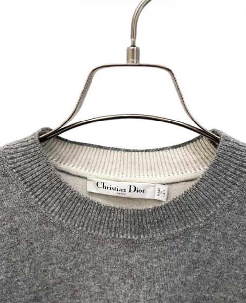 Christian Dior（クリスチャン ディオール）Christian Dior (クリスチャン ディオール) J'ADIOR8/ジャディオール 8 ボクシーセーター グレー サイズ:36の古着・服飾アイテム