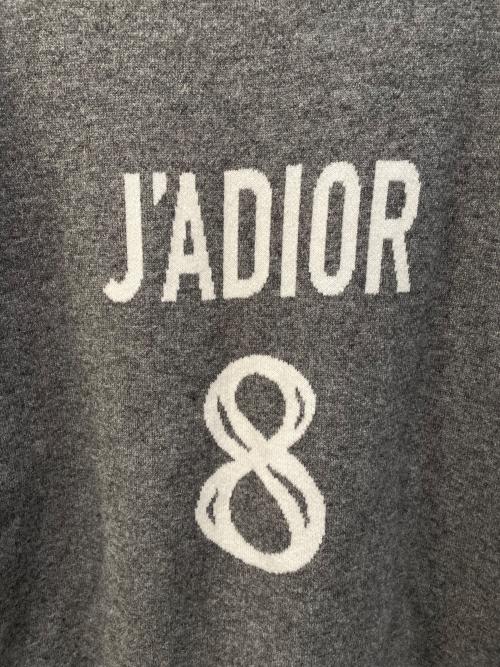 Christian Dior（クリスチャン ディオール）Christian Dior (クリスチャン ディオール) J'ADIOR8/ジャディオール 8 ボクシーセーター グレー サイズ:36の古着・服飾アイテム