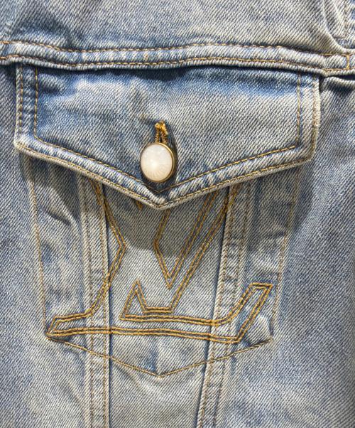 LOUIS VUITTON（ルイ ヴィトン）LOUIS VUITTON (ルイ ヴィトン) Washed Denim Jacket with Pearl Buttons/ウォッシュ加工 パールボタンデニムジャケット/RM251M PCP HSA45W スカイブルー サイズ:46の古着・服飾アイテム