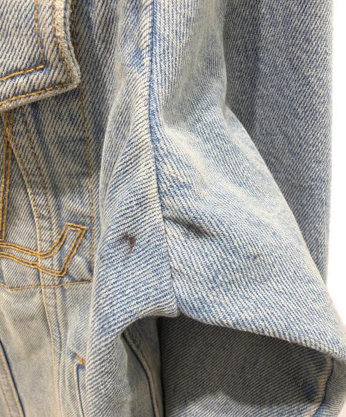 LOUIS VUITTON（ルイ ヴィトン）LOUIS VUITTON (ルイ ヴィトン) Washed Denim Jacket with Pearl Buttons/ウォッシュ加工 パールボタンデニムジャケット/RM251M PCP HSA45W スカイブルー サイズ:46の古着・服飾アイテム
