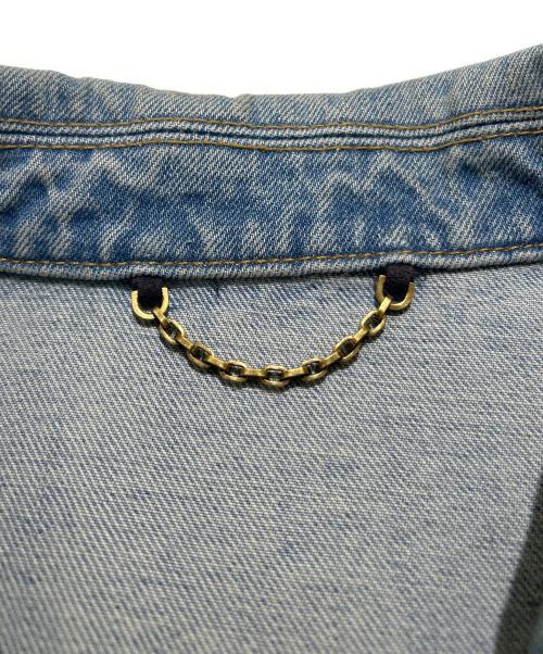 LOUIS VUITTON（ルイ ヴィトン）LOUIS VUITTON (ルイ ヴィトン) Washed Denim Jacket with Pearl Buttons/ウォッシュ加工 パールボタンデニムジャケット/RM251M PCP HSA45W スカイブルー サイズ:46の古着・服飾アイテム