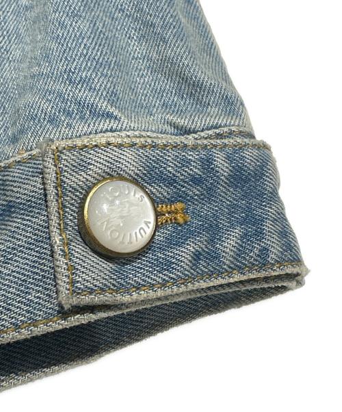 LOUIS VUITTON（ルイ ヴィトン）LOUIS VUITTON (ルイ ヴィトン) Washed Denim Jacket with Pearl Buttons/ウォッシュ加工 パールボタンデニムジャケット/RM251M PCP HSA45W スカイブルー サイズ:46の古着・服飾アイテム