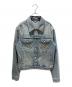 LOUIS VUITTON（ルイ ヴィトン）の古着「Washed Denim Jacket with Pearl Buttons/ウォッシュ加工 パールボタンデニムジャケット/RM251M PCP HSA45W」｜スカイブルー