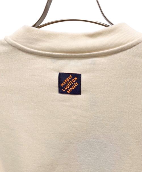 LOUIS VUITTON（ルイ ヴィトン）LOUIS VUITTON (ルイ ヴィトン) エンブロイダリーロゴ刺繍スウェット アイボリー サイズ:Lの古着・服飾アイテム