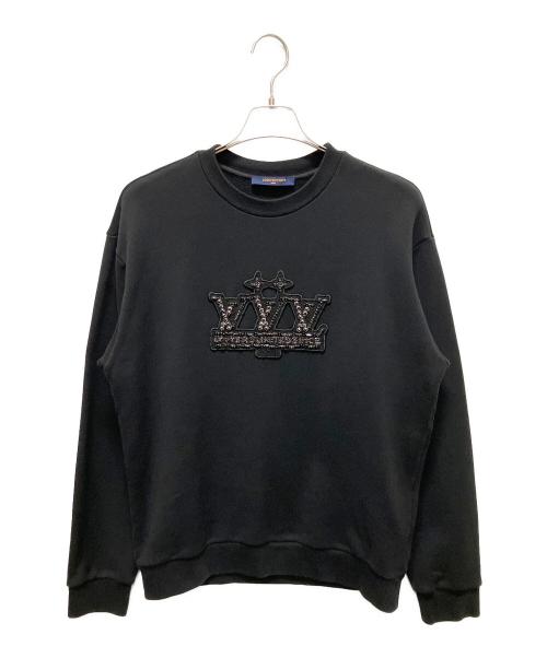 LOUIS VUITTON（ルイ ヴィトン）LOUIS VUITTON (ルイ ヴィトン) エンベリッシュッド シグネチャーパッチ スウェット ブラック サイズ:44の古着・服飾アイテム