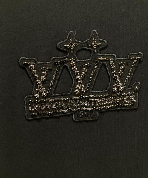 LOUIS VUITTON（ルイ ヴィトン）LOUIS VUITTON (ルイ ヴィトン) エンベリッシュッド シグネチャーパッチ スウェット ブラック サイズ:44の古着・服飾アイテム