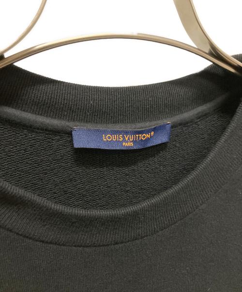 LOUIS VUITTON（ルイ ヴィトン）LOUIS VUITTON (ルイ ヴィトン) エンベリッシュッド シグネチャーパッチ スウェット ブラック サイズ:44の古着・服飾アイテム