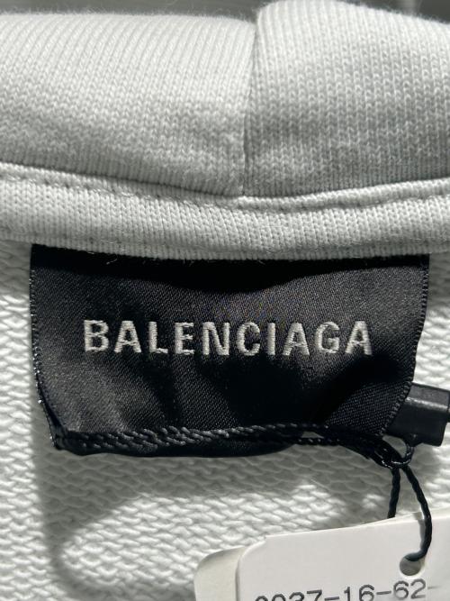 BALENCIAGA（バレンシアガ）BALENCIAGA (バレンシアガ) WFPフロントプリントフーディ スカイブルー サイズ:XSの古着・服飾アイテム